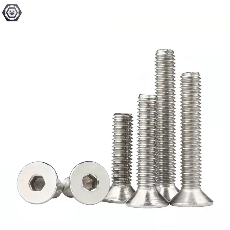 DIN7991 Flat Head Socket Screws and Stainless Steel 18-8 of Countersunk head screw