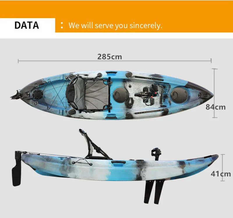 multiple colors fishing kayak recreation kayak complete cover single person easy take tandem
