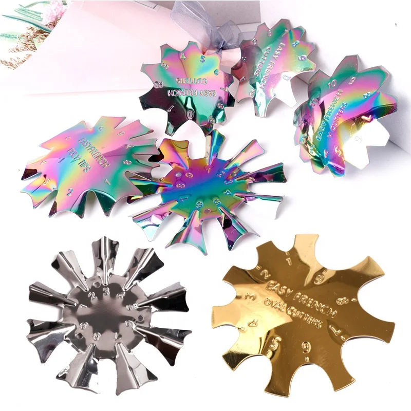 Nail Gel Easy French Smile Line Edge Trimmer Cutter Acrylic Nail Tips Mold Guides Manicure Nail Art Template Tools