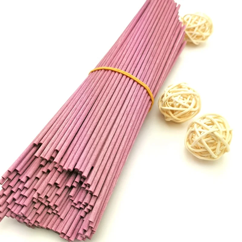 Purple scented oil  diffusers with fiber diffuser  stick for household