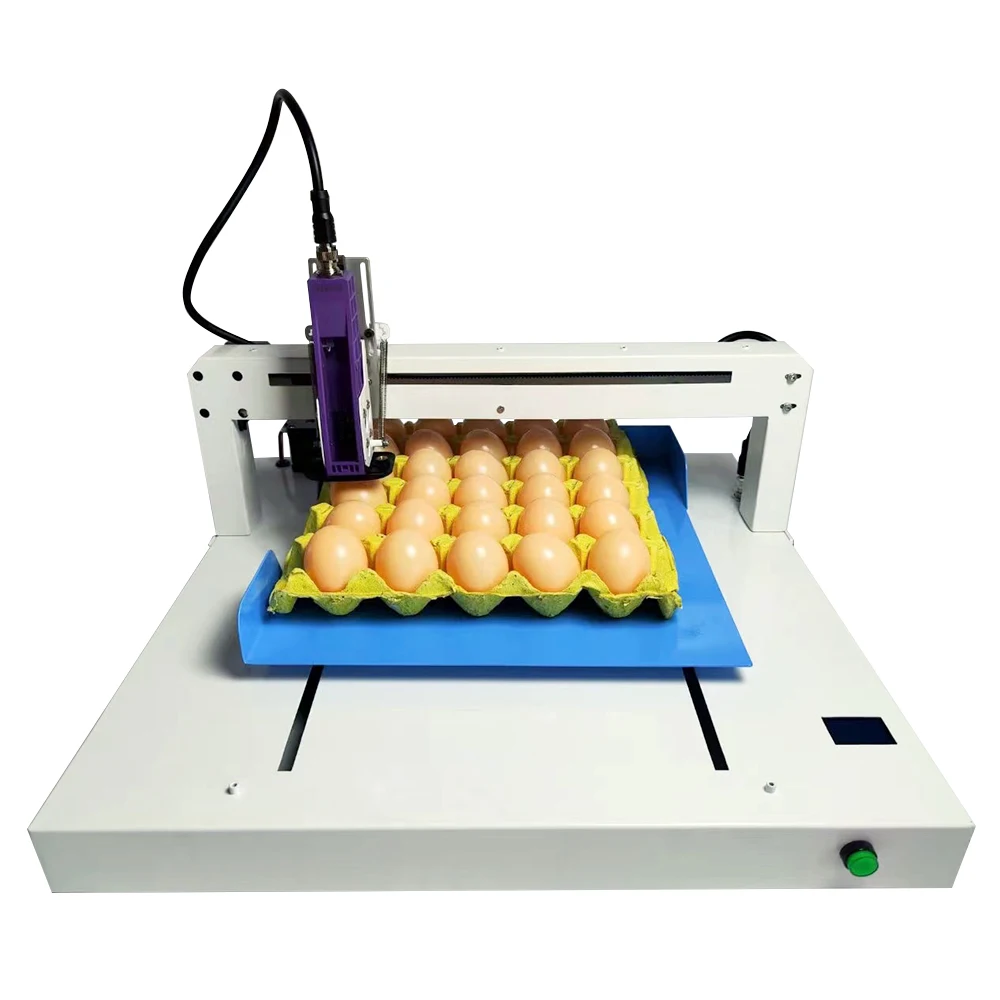 kelier Desktop Hen egg -type spray fox single -headed pallet coding full -automatic small egg inkjet wholesale