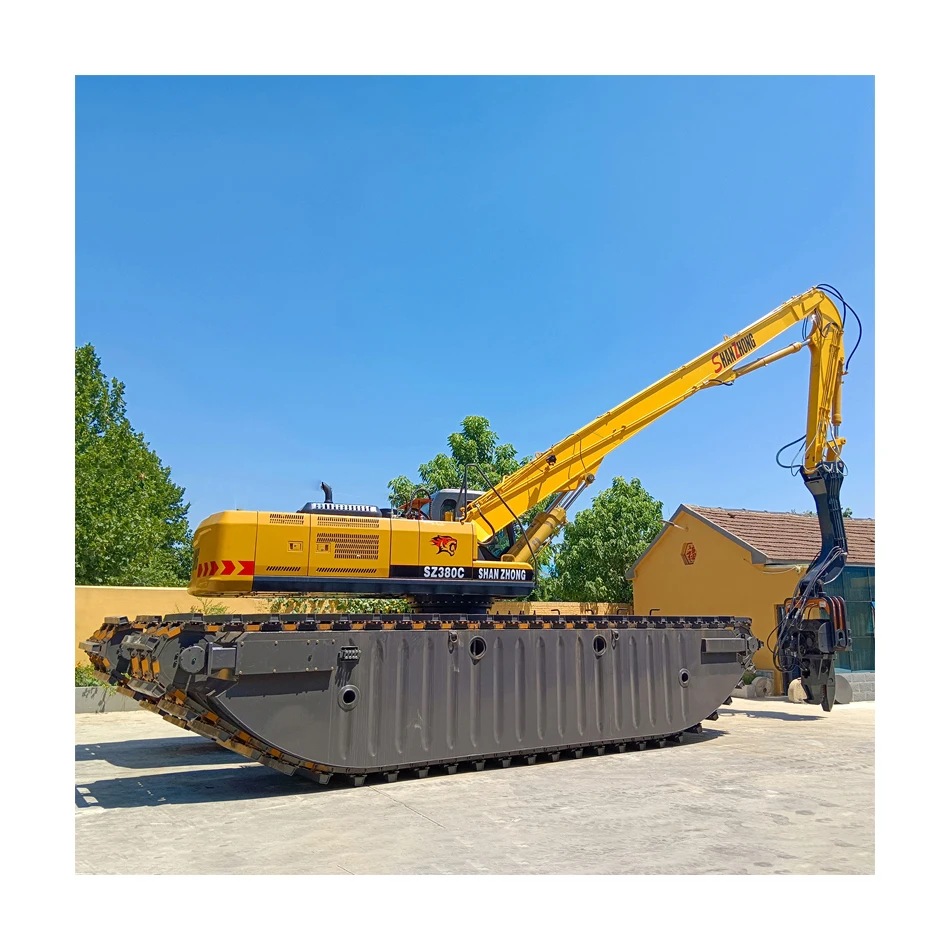 Shanzhong swamp amphibious dredger Sand dredger SZ380C multipurpose excavator for sale