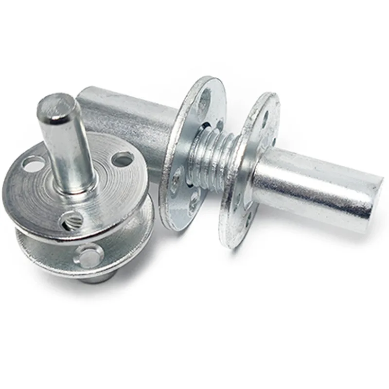 ZhiJia Wholesale M12 M20 Steel Bed Post Connector Galvanized Zinc Surface T-Nut Bedpost Screw-in Butt Nut for Furniture