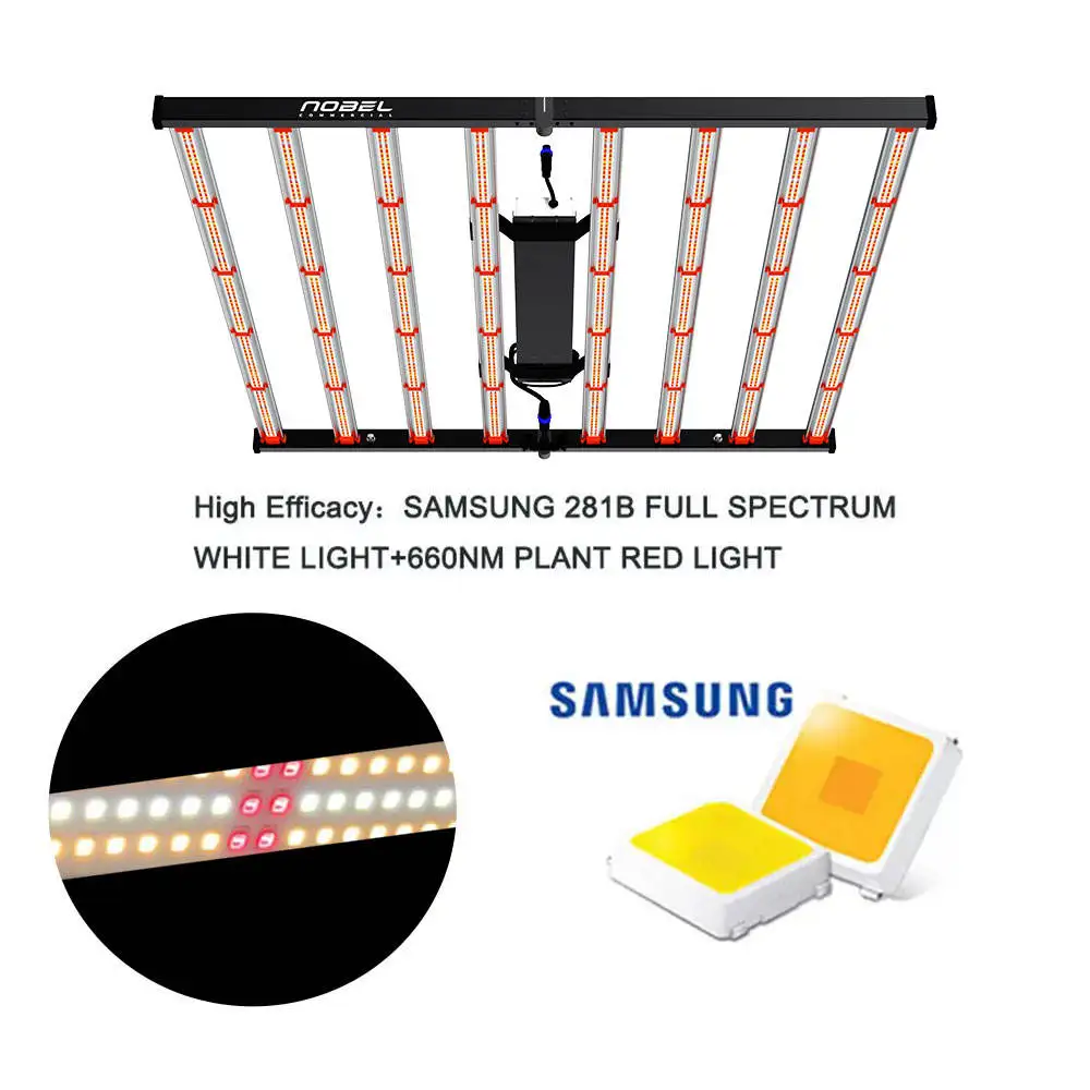 2024 Hydroponic 800w Led Grow Light with lm 281b lm301h Full Spectrum Hydroponic Lamp Led Grow Light Bar