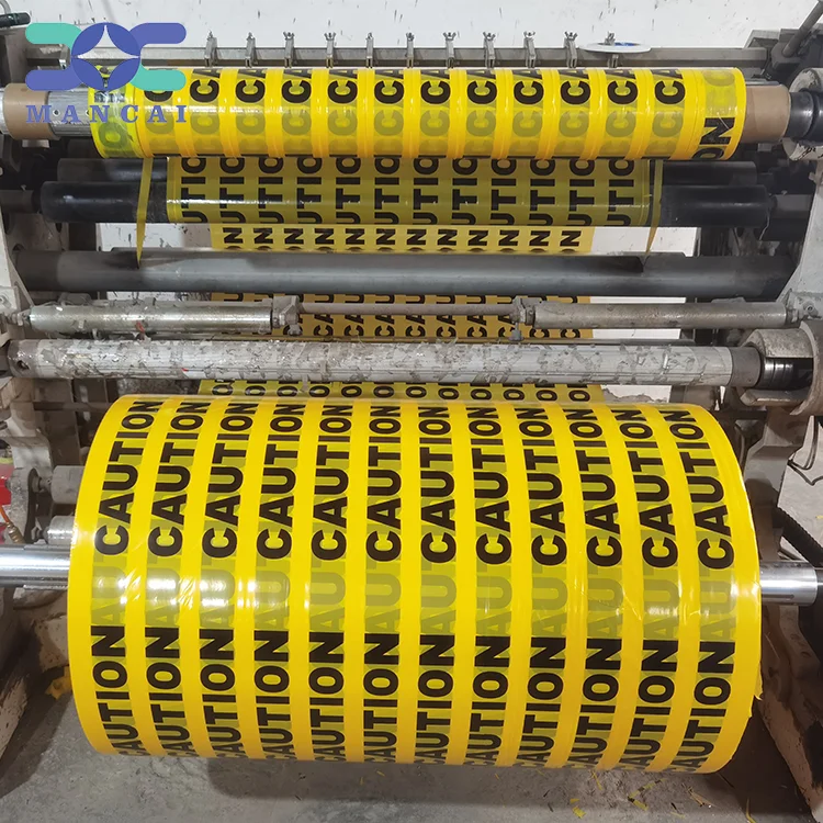 MANCAI Factory Price Caution Tape Custom Underground Caution Tape Pe Caution Tapes