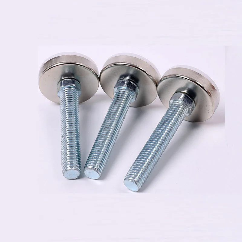 Base 25mm M8  Leveling Feet Kitchen Cabinet PP Height Black  Plastic Swivel coffee table foot furniture legs