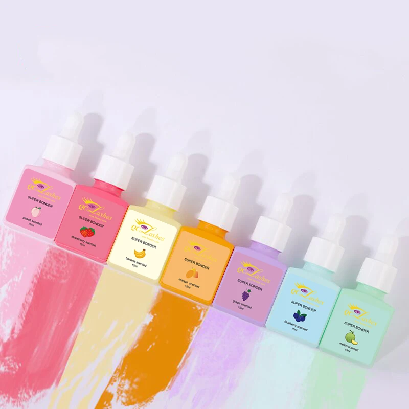 OEM 15 мл/30 мл с ароматом фруктов Макарон цвет бутылки ресницы клей супер тычковый для ресниц ускоритель наращивание