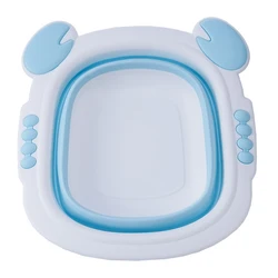Cheap wholesale portable children plastic folding washbasin