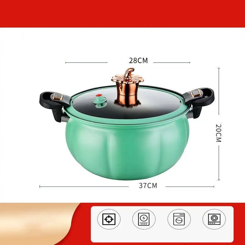 MU New Style Large Capacity Soup Pot Medical Stone Coating Non-stick Pot Pumpkin Soup Pot Micro Pressure Cooker Popular