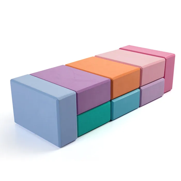 Multi colors EVA yoga block gym foam workout stretching aid body shaping health training for