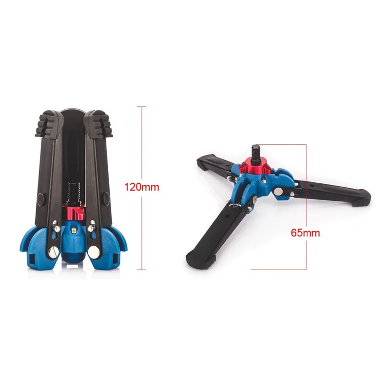 
Manbily M-1 Hydraulic Universal Mini Three Feet Support Tripod Stand Base Monopod Stand for Monopod Ball head with 3/8