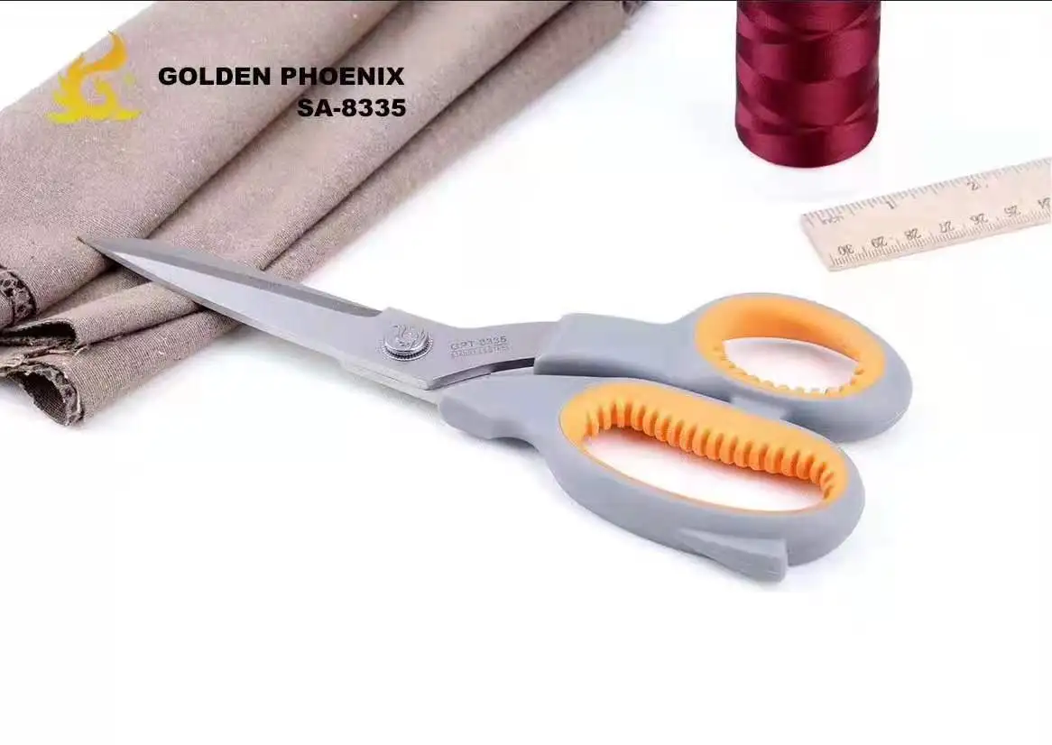 Hot Selling 10inch 3mm Thickness Soft Grips Stainless Steel Fabric Sewing Tools Tailoring Scissors For Fabric Cutting