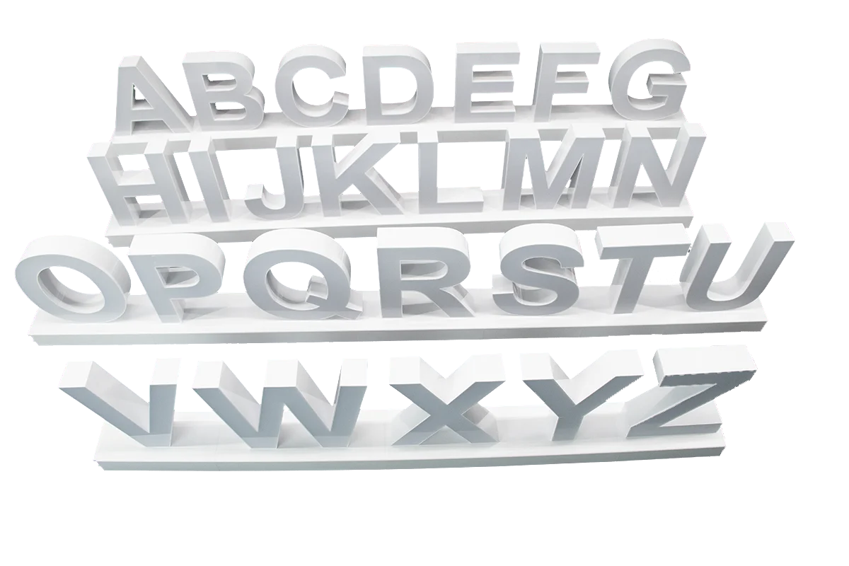 abcmix DIY magnet led channel letter for shop counter display