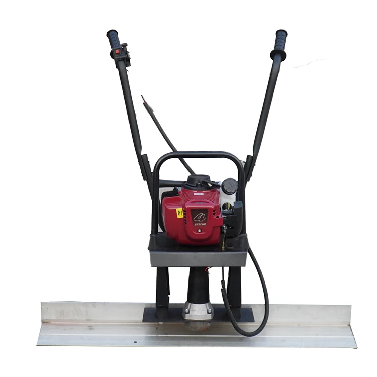 Power vibrating concrete screed smooth surface finishing machine