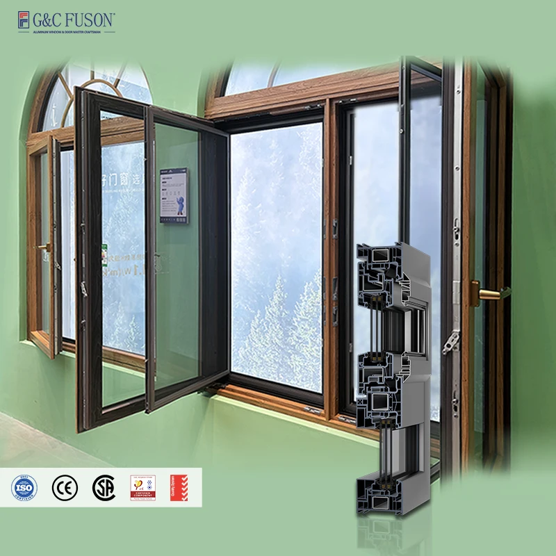 Customizable Modern Design Double Glazed Pvc Casement Windows Windproof Plastic Frame Upvc For Hotels With Screen Pvc Window
