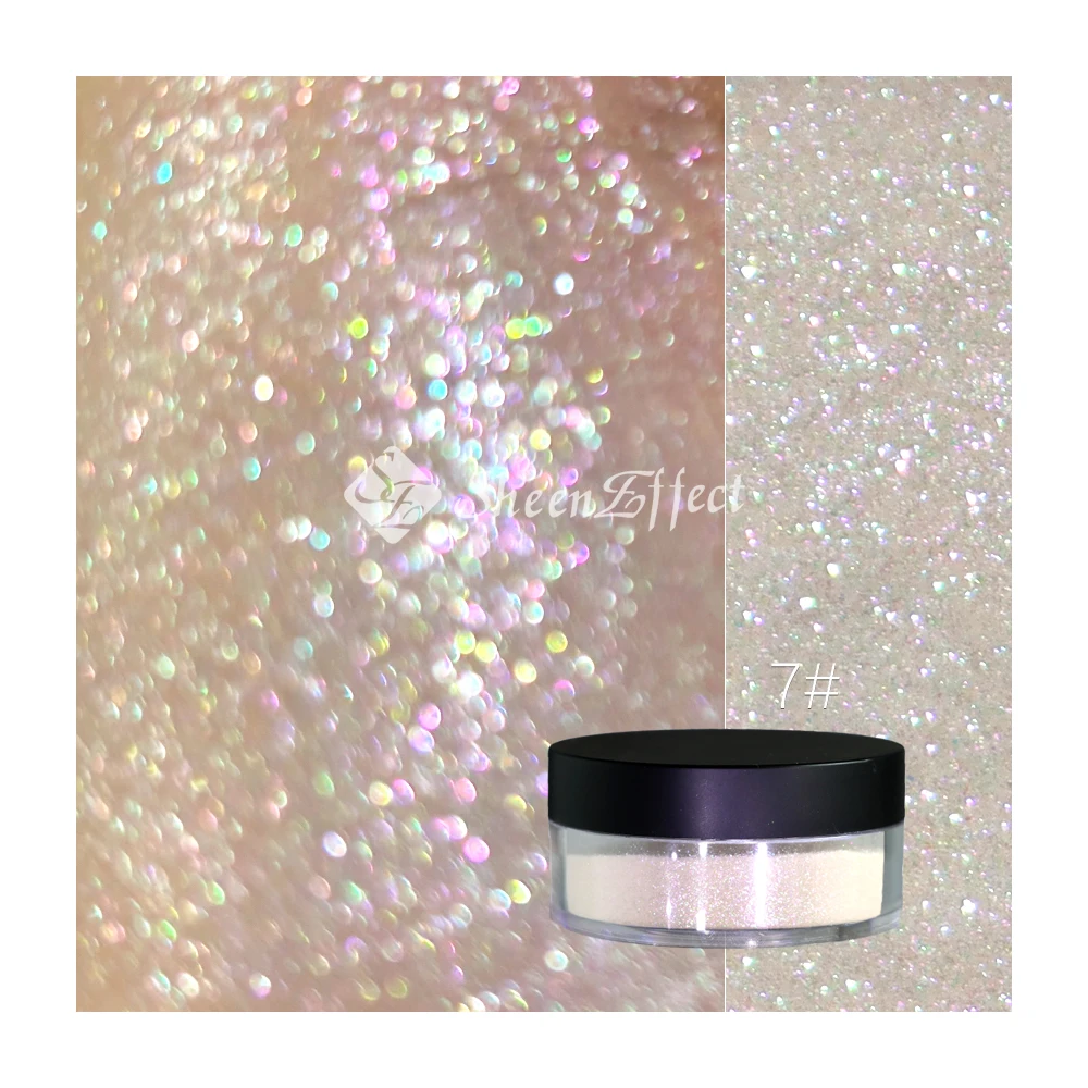 Wholesale No Label Face Highlighter Makeup Bronzer Shimmer Highlighter Loose Powder bogy glitter