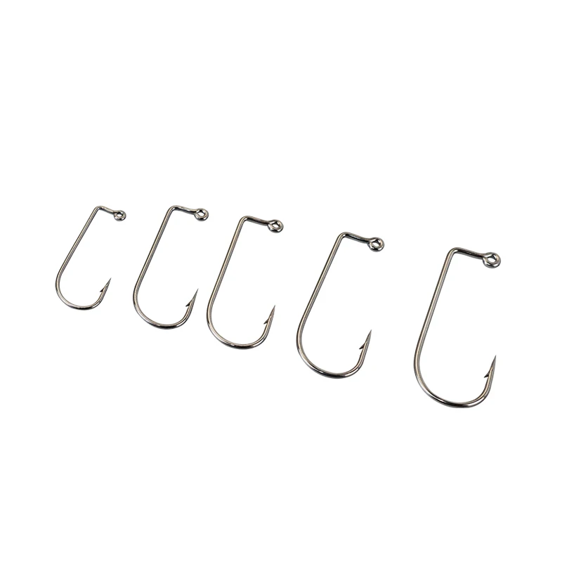 Custom Carbon Steel Black Circle 9147 Right Angle Fishing Hooks 90 Degree Metal Jig Head Hook