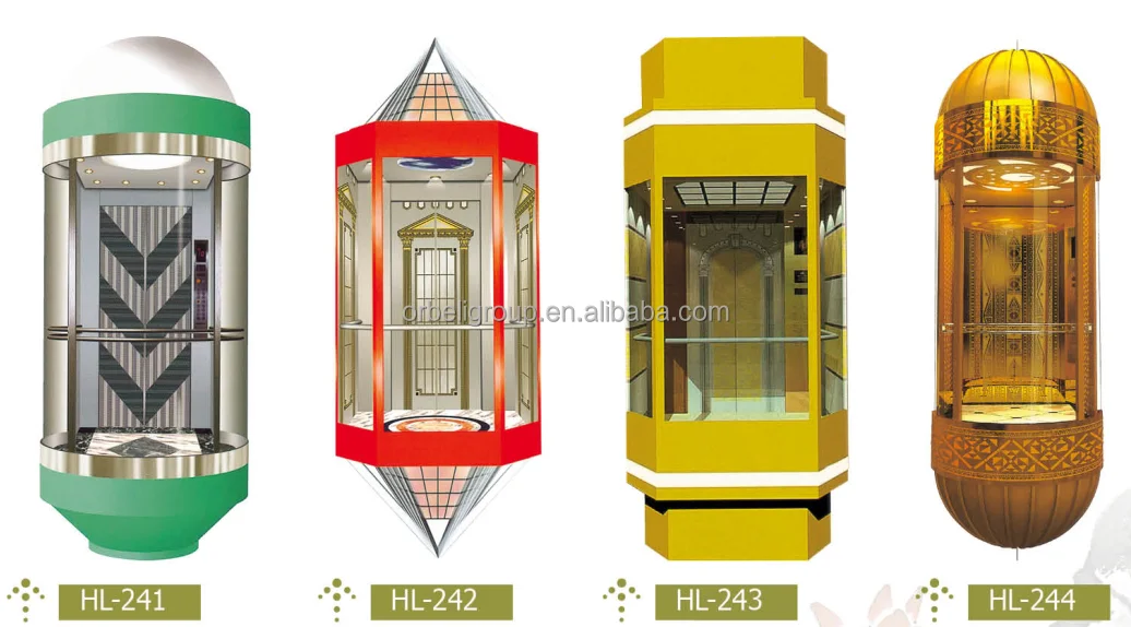 Cheap Price Sightseeing Passenger Elevator Round Glass Panoramic Elevator