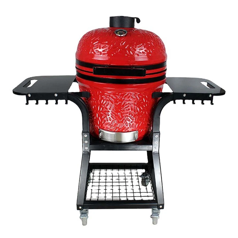 Hot sale 25 Inch X Large Bbq Grill Ceramic Kamado With Stainless Steel Stand