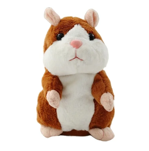 Talking Hamster Mouse Pet Plush Toy Hot Cute Speak Talking Sound Record Hamster Educational Toy for Children Gift