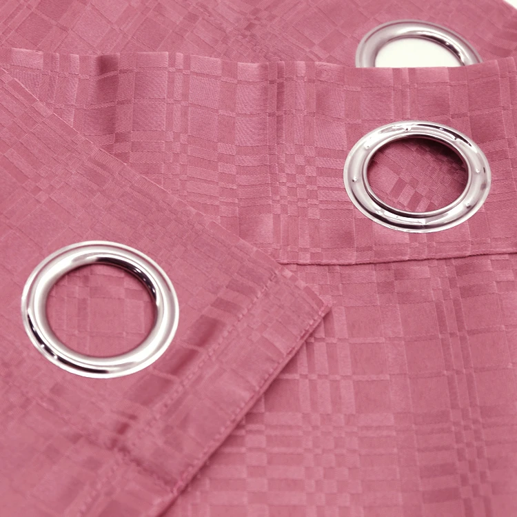 100% Polyester Hot-selling classic design high quality Pink Insulated Blackout Home decoration modern fabric custom curtain