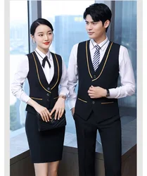 Custom Factory Direct One Stop Service Uniforms Ladies Blazer Corporate Jacket Shirt and Pant Women Staff Office Work Uniform