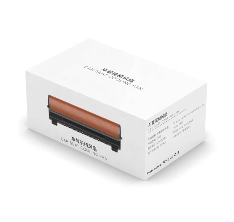 Vissko New Arrivals Rear Pillow fans in Car Seat Cooling Neck Fan lychee skin pattern surface