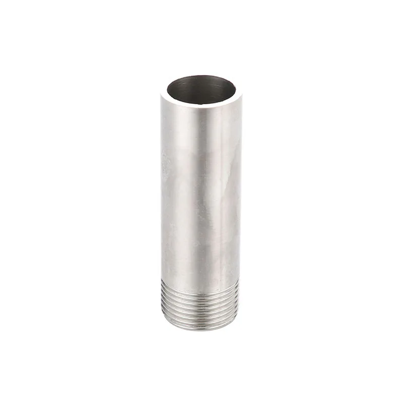 Stainless Steel TOE Nipple 1/2' BSP Male x 100mm Long Custom Size Single Threading Weld Nipple