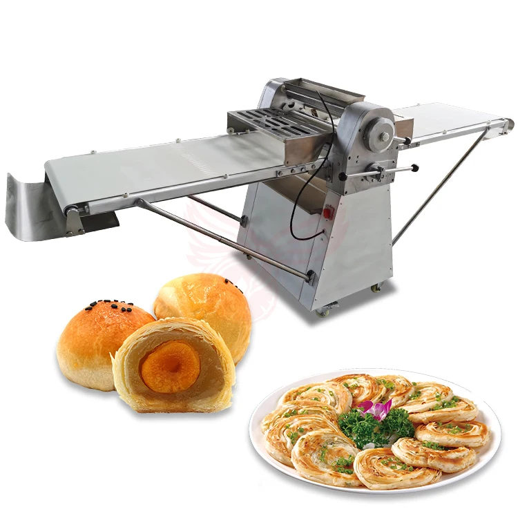 Stainless steel electrical automatic puff pastry commercial baking equipment Dough roll small sugar flipping machine