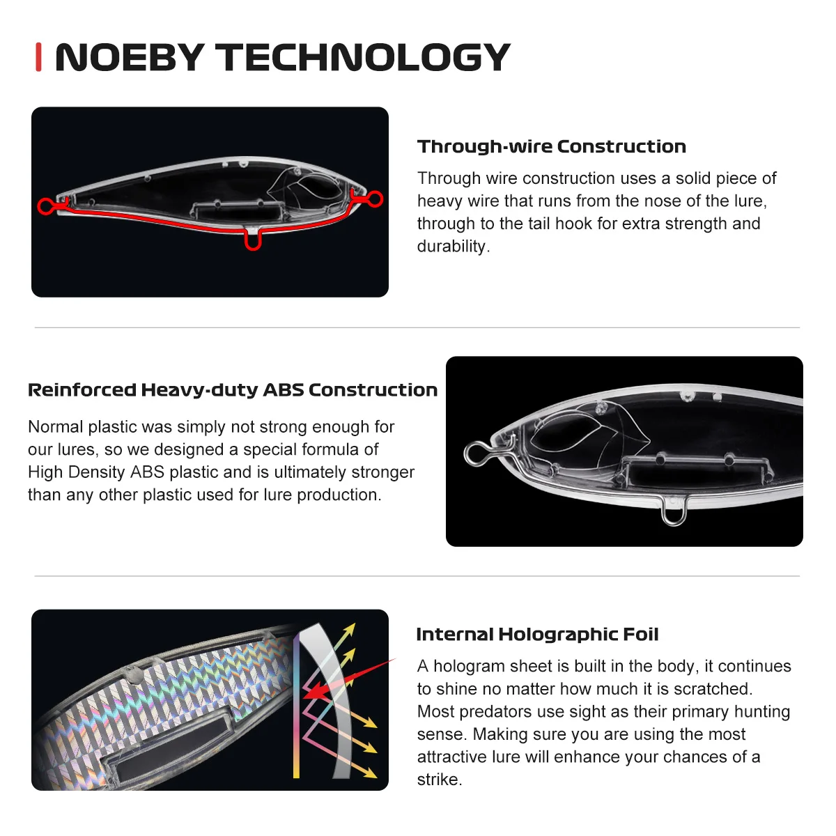 heavy duty Lures dive 38g sinking 4# treble hook saltwater species shallow water inshore twitchbait