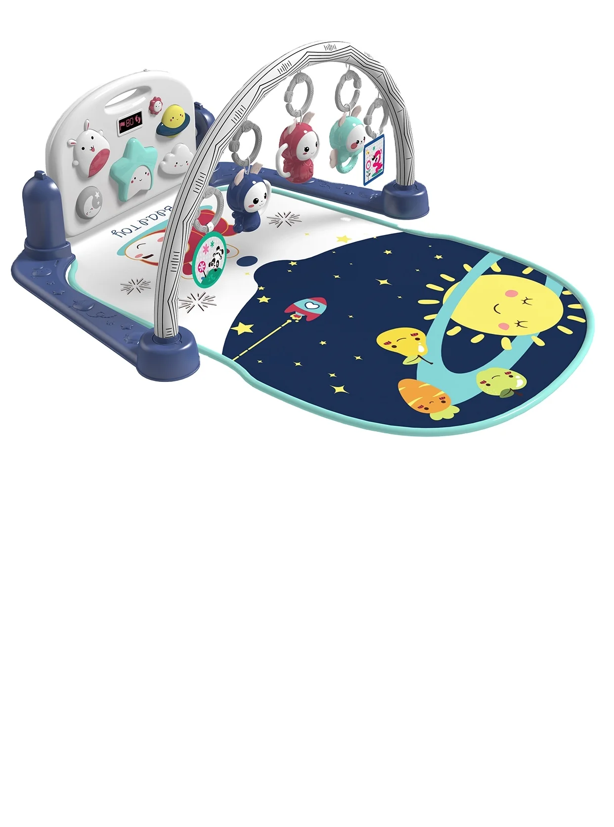 Fuying Wholesale educational soft gym carpet musical playmat activity baby piano mat
