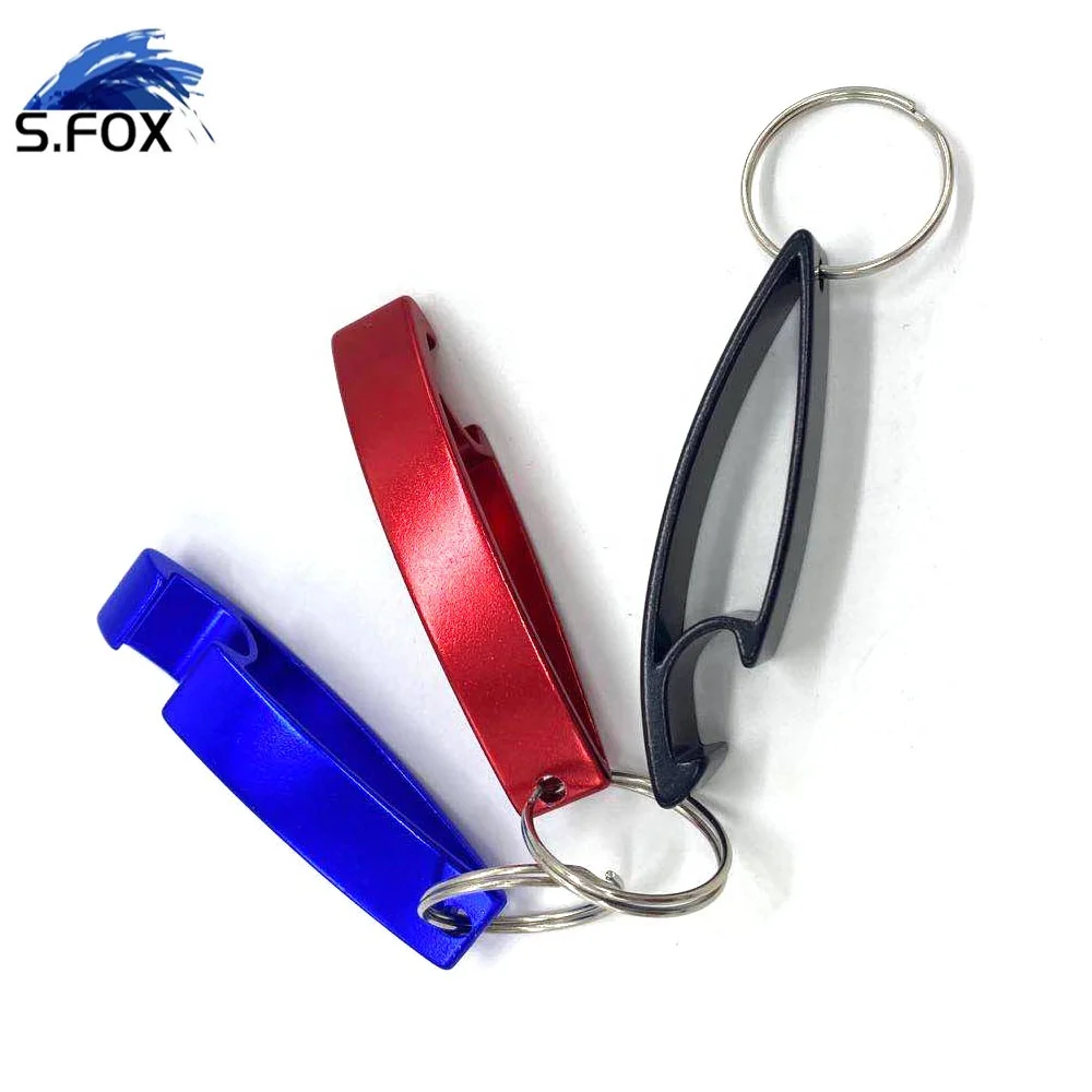 Promotional Customized Multi Color Mini Aluminium Alloy Ring Keychain Beer Cover Opener