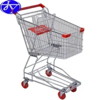 100L Shopping Cart Type and Chrome Plated Surface Handling shopping trolley parts