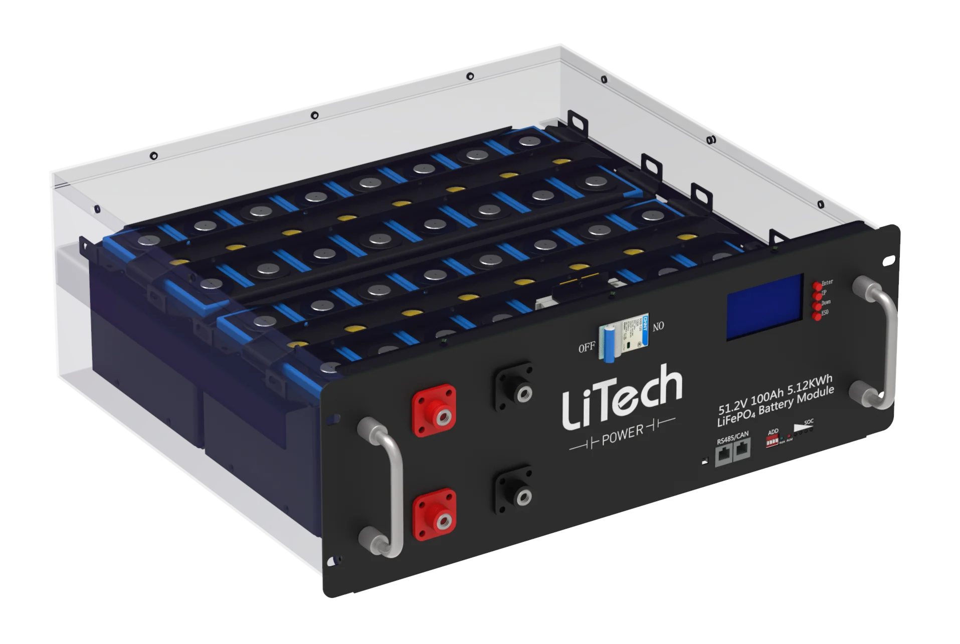 Серверная стойка LiTech lifepo4 батарея 48 В 100 Ач индивидуальная 50 150 200 ач 300
