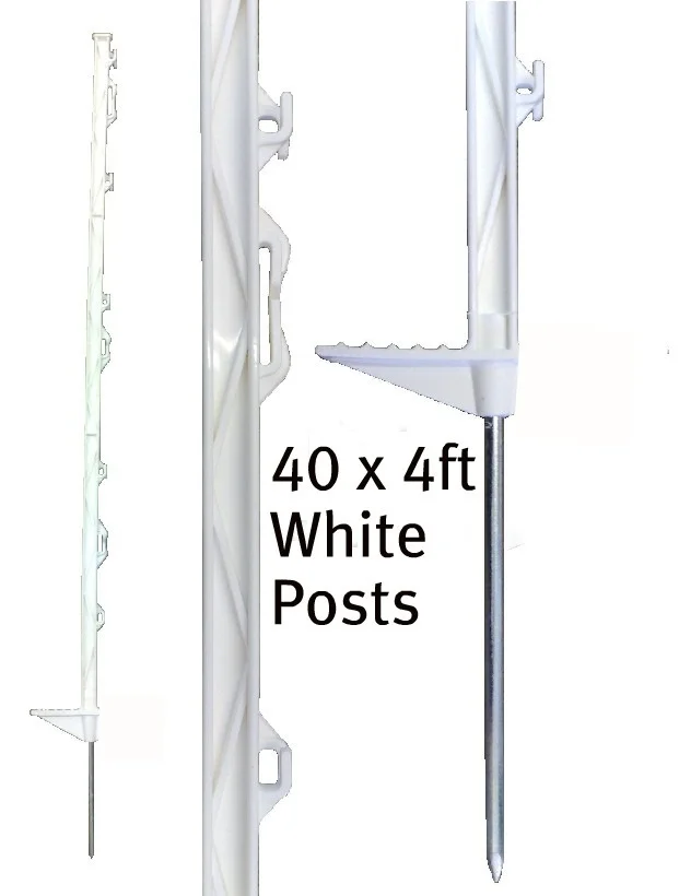Step-In Fence Post Electric Fence Post With Holders For Ranch Farm