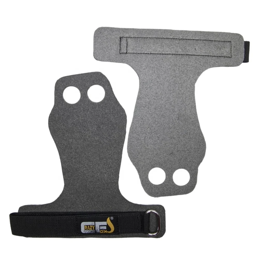 2-Hole Weightlifting hand grips Weight lifting straps gym fitness gloves for Kettlebell Cross Training Palm Protection