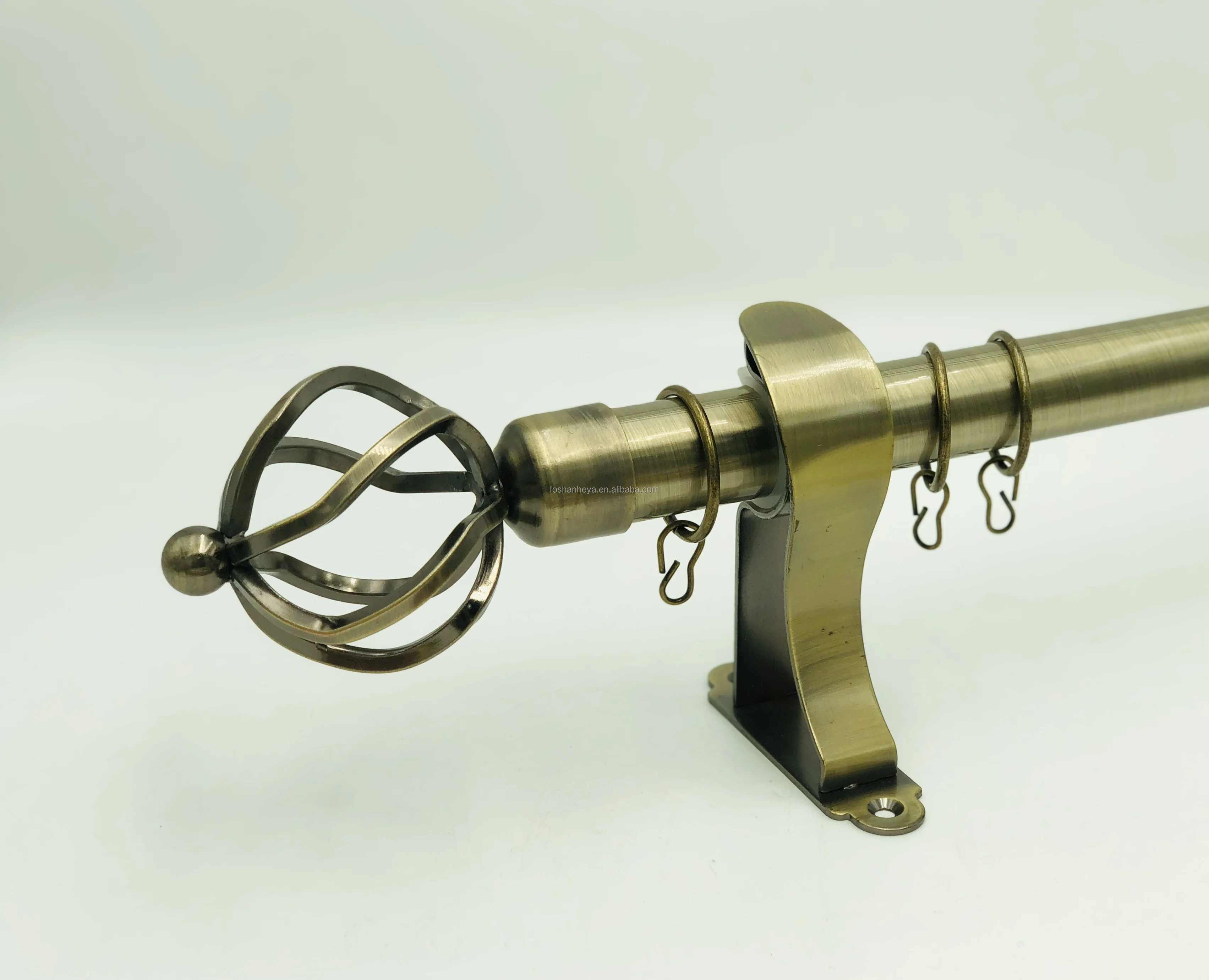 China Factory Curtain Accessories Extendable Metal Curtain Iron Double Curtain Pipes Poles Tubes Rods