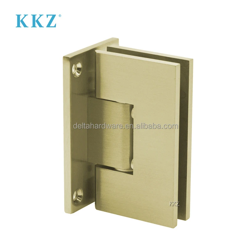 KKZ Manufacturers Cheap Brass Stainless Steel Zinc Alloy Aluminum Heavy Duty Adjustable Glass To Wall Shower Screen Door Hinges