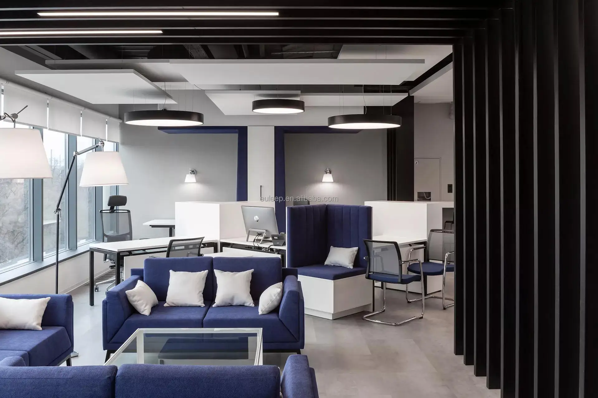 led office ceiling light turn able white 2700-6500K CCT changing dali dimmable for  recessed linear lighting