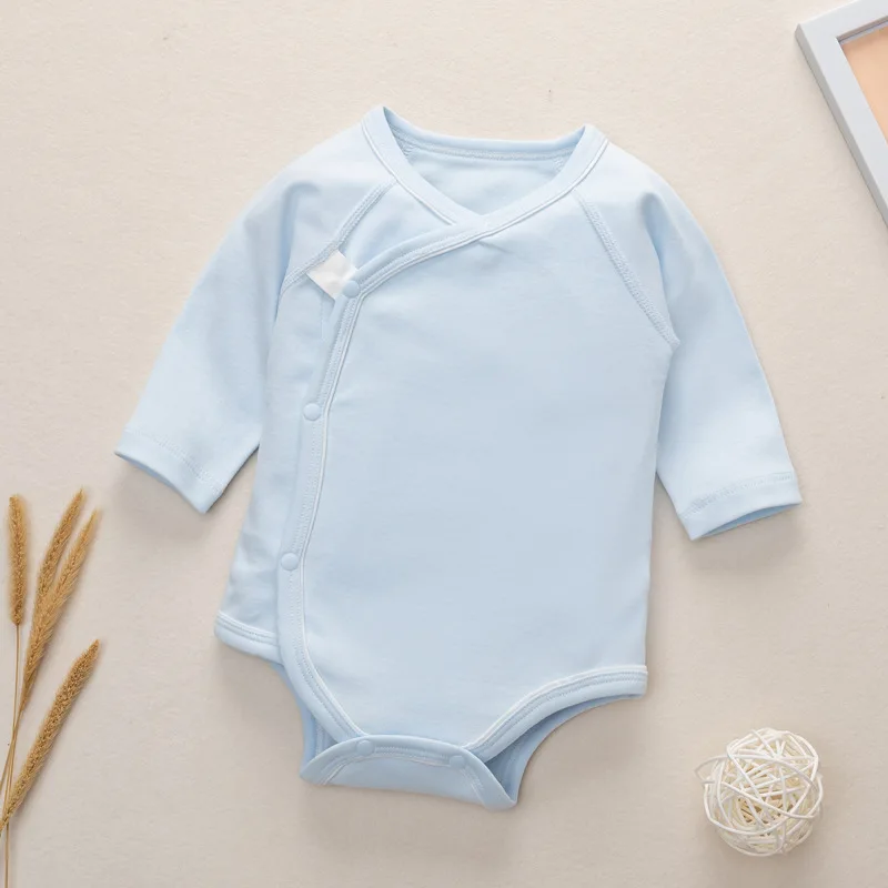 manufacturer Cute baby girl cotton onesie kimono onesie for baby newborn baby girl bodysuits long sleeve custom bodysuits