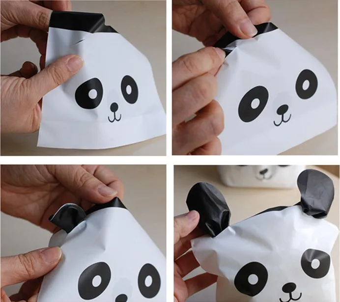 14*18cm   Cat Panda Rabbit  Cute Candy Cake Bags Baking Packaging   Biscuit Snack Baking  Cookie Bag Mylar Bags
