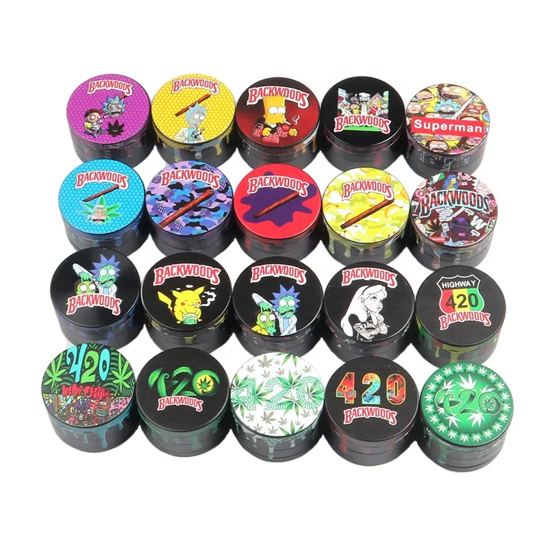 
2021new 63mm grind 4-layer metal 63mm weed grinders custom logo zinc alloy herb weed grinder 