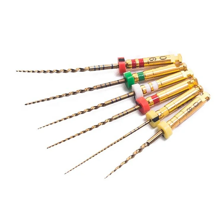 Зубные эндо-пилки G3 Pro Gold NiTi ротационная эндодонтическая пилка для лечения корневых каналов