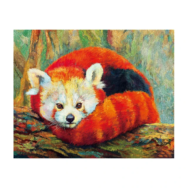 Hot Selling Kids Set Diamond Landscape Decoration Animal Canvas Chinese Art Wall Picture Gifts Guests Dog Painting