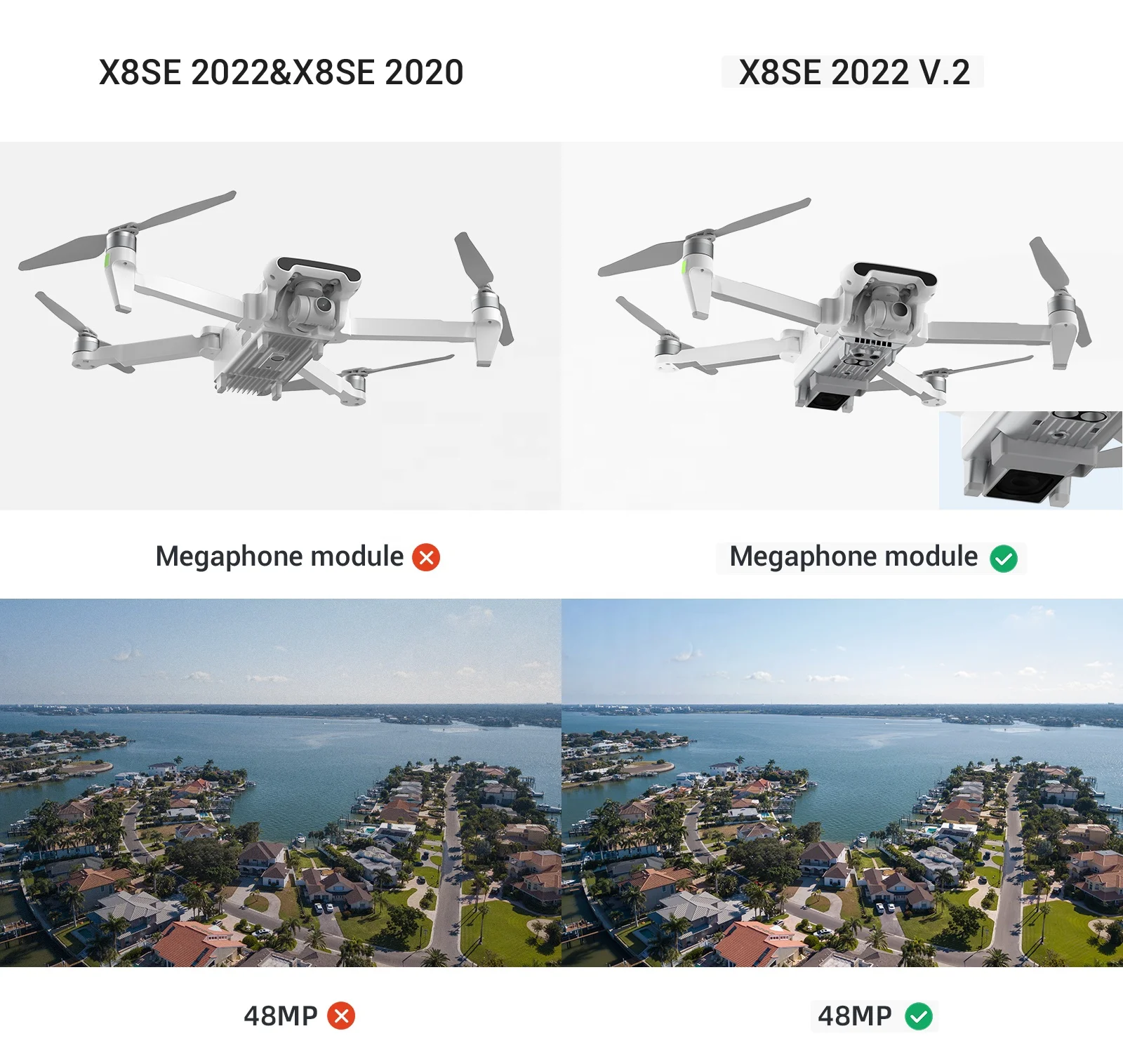 Fimi X8SE 2022 V2 Combo Megaphone Loudspeaker Release And Drop Dropper Fimi X8SE 2022 V.2 Drone Fimi X8 SE 2022 V2