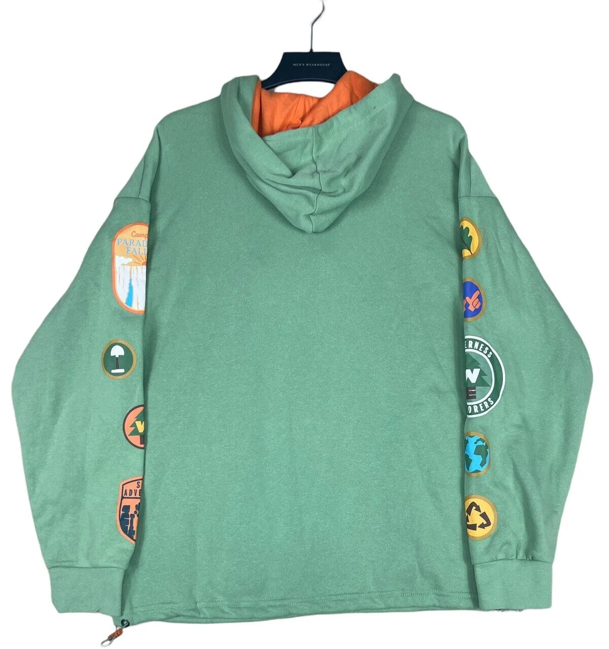 Зеленая уличная одежда с логотипом на заказ флисовые толстовки мужская унисекс мужские без рисунка