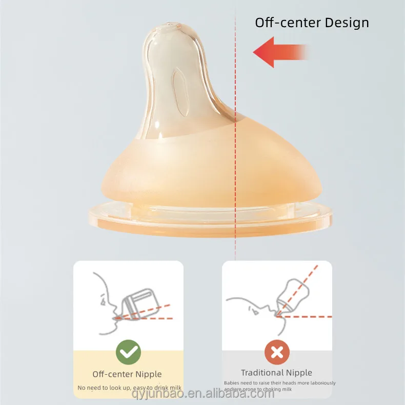 Baby pacifier feeder Feeding Bottle Nipple Replacement anti colic Teat Silicone Nipple bpa free bottle nipple with Slow Flow