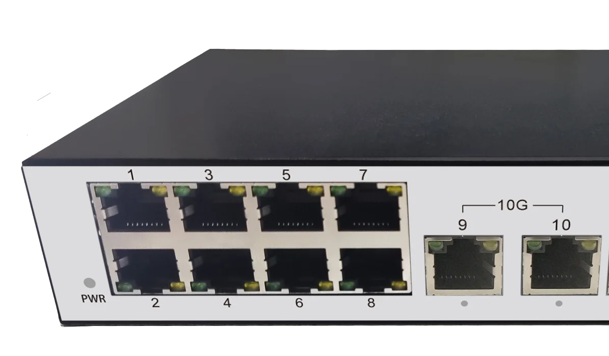 Недорогой коммутатор управления 8*1G 4*2 5G 2*10G XGT управляемая сеть Gigabit