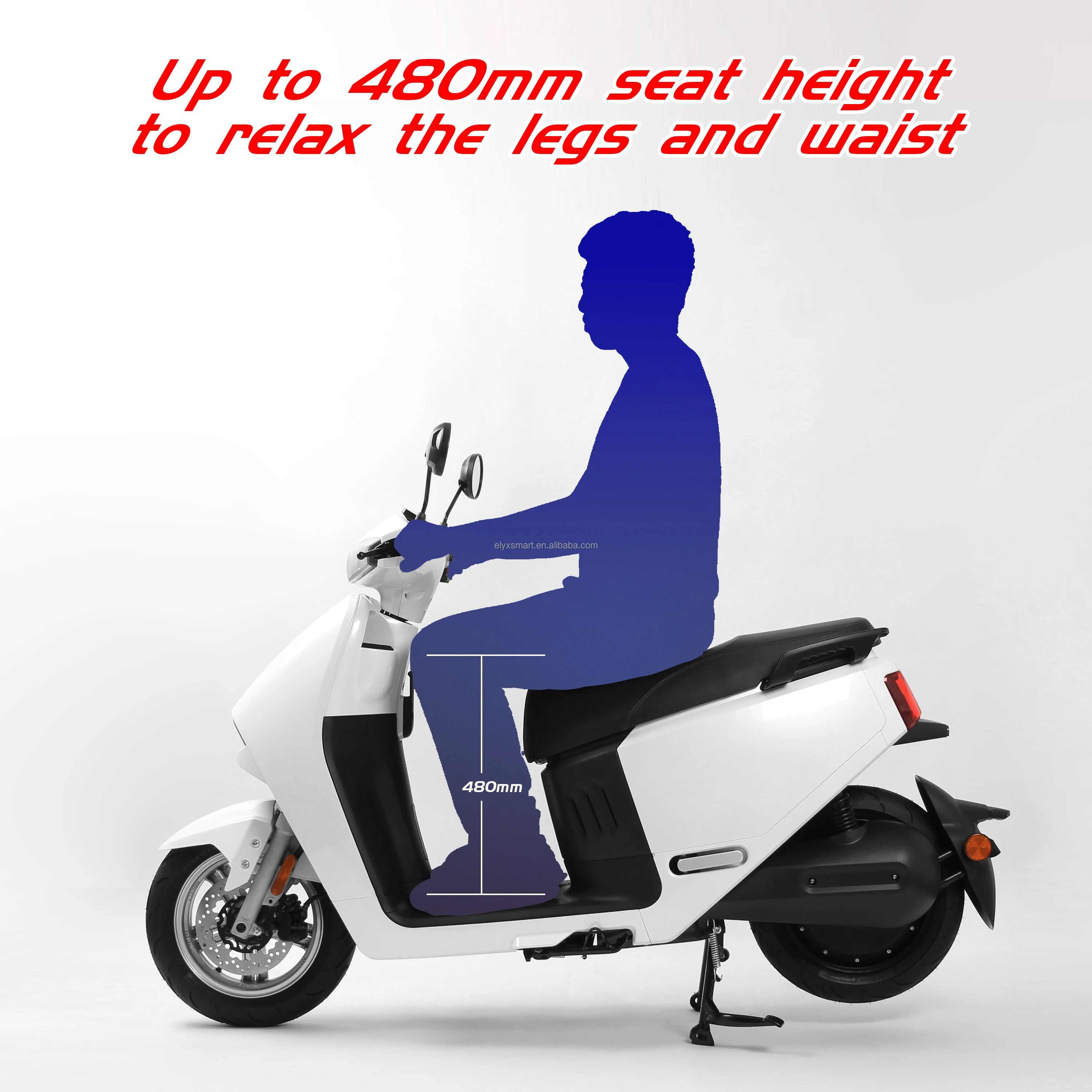 Elyxon RS480 OEM Factory E Scooter 70KMH High Speed Adult Scooter 3000W Electric Motor Bike Adult Motorcycle Scooter