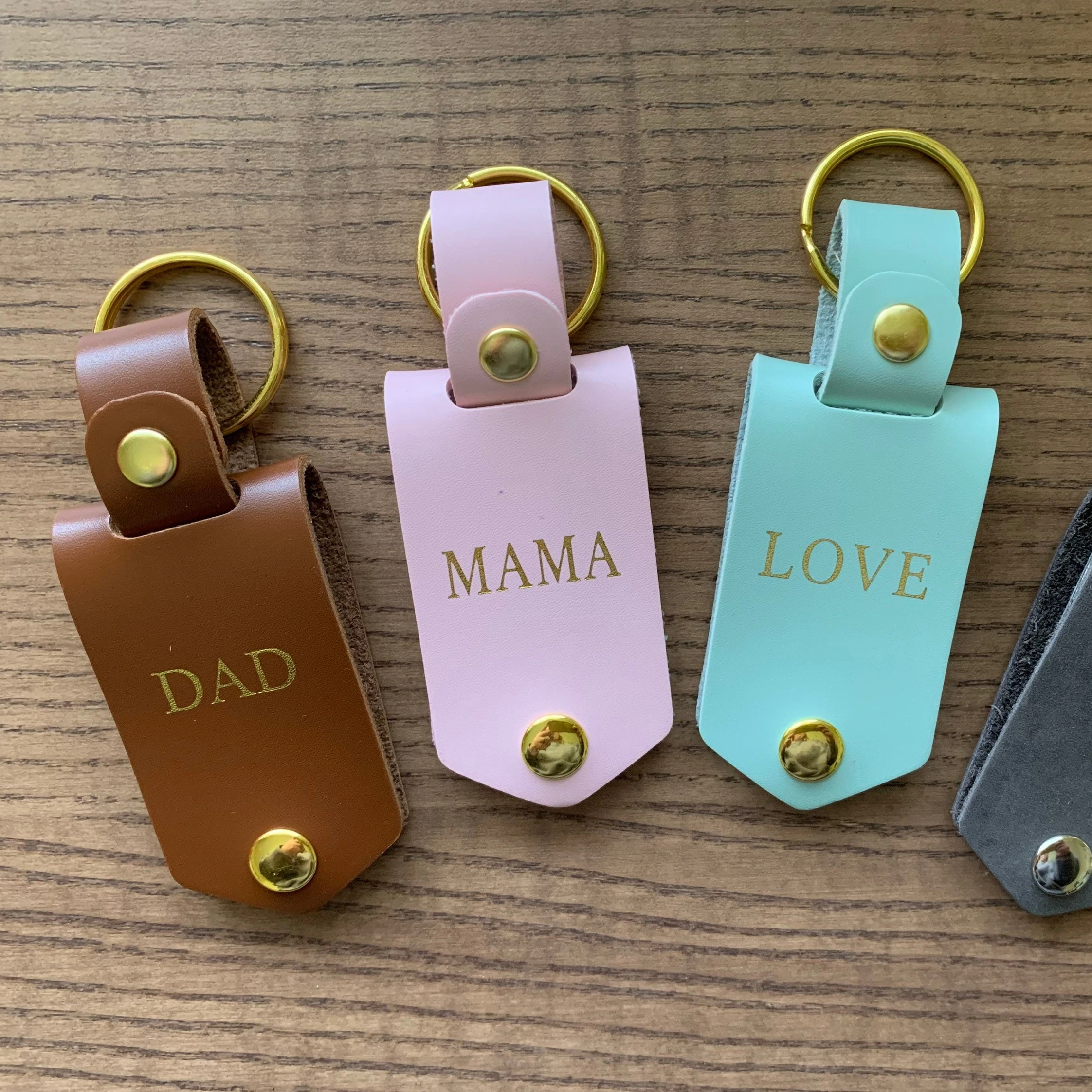 Сублимационный персонализированный брелок для фотографий из искусственной кожи ручной работы на День отца, подарок для мамы